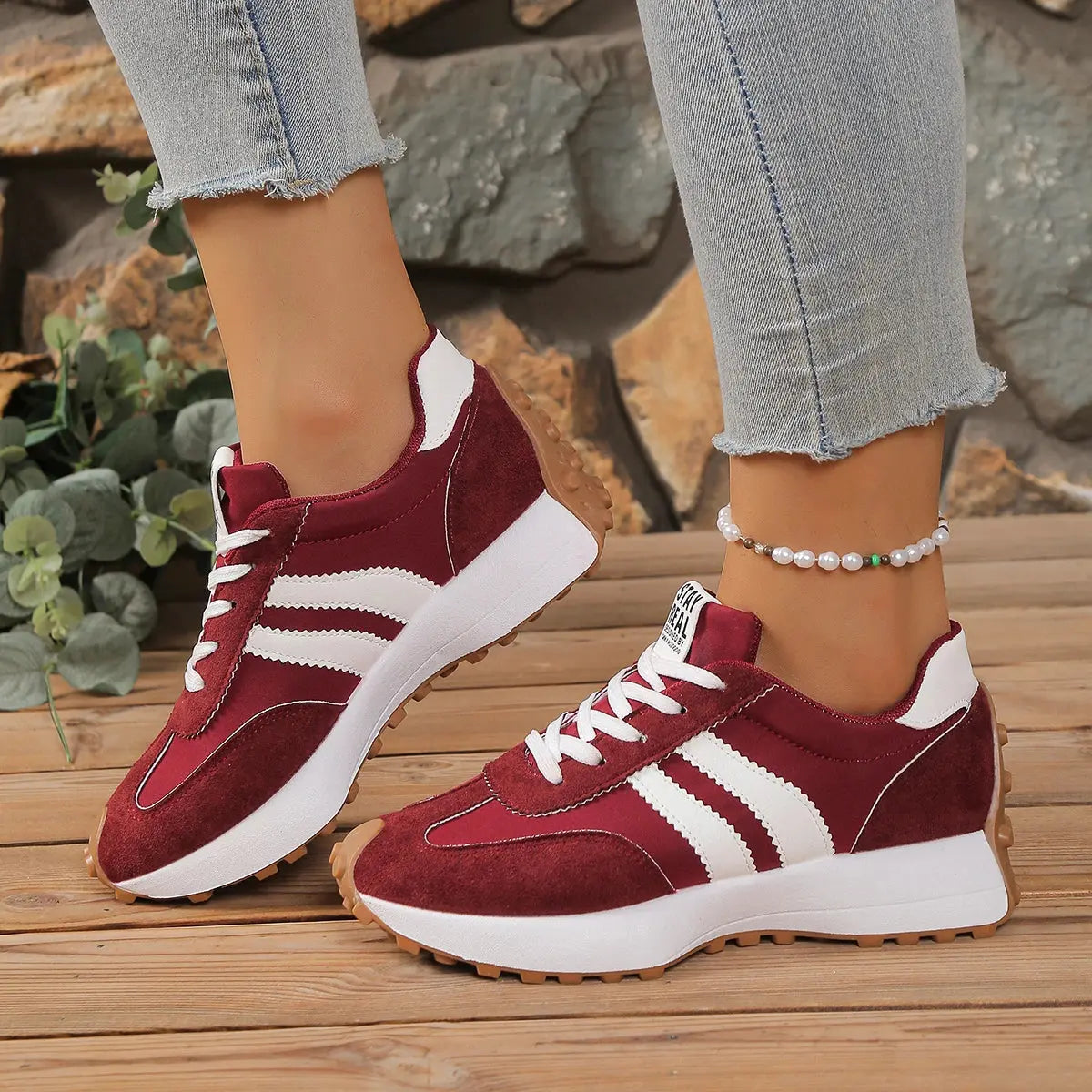 Casual Lace-Up Sneakers