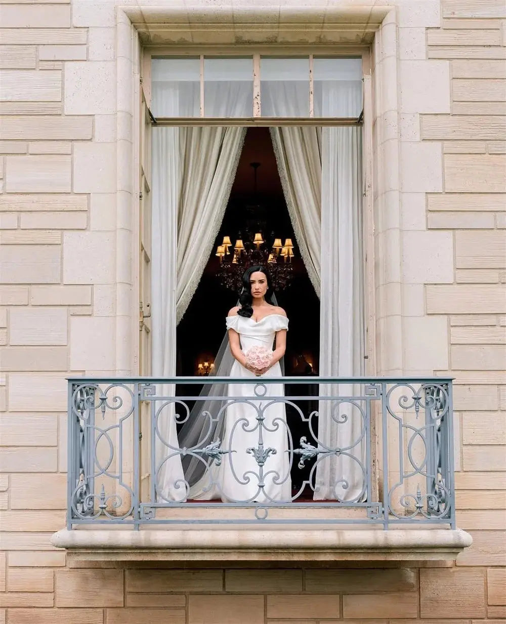 Whisper of Elegance Off-Shoulder Wedding Gown