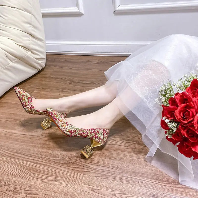 Whisper of Tradition: Bridal Shoes with a Story