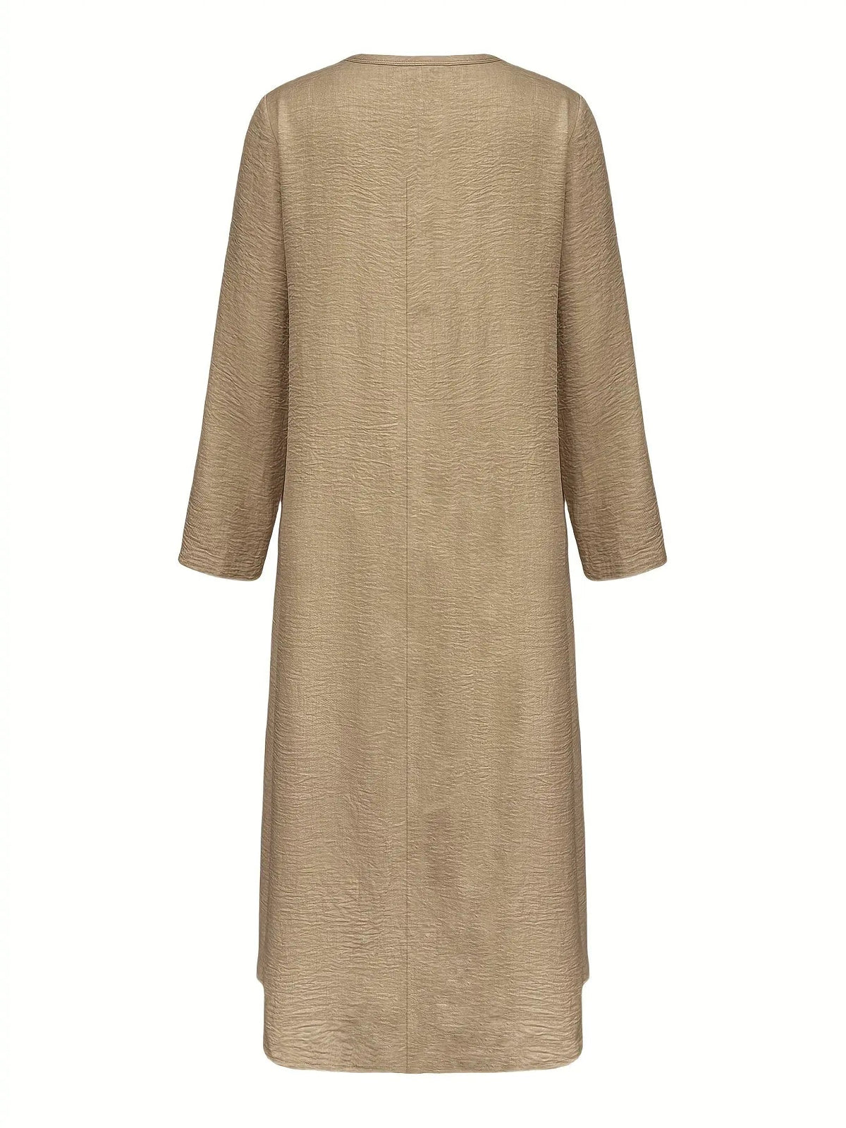 Loose-Fit V-Neck A-Line Dress