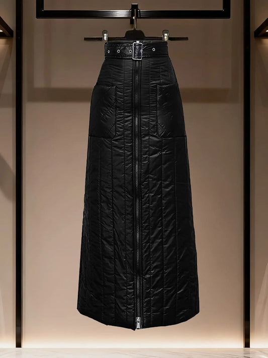 Winter A-Line Midi Skirt