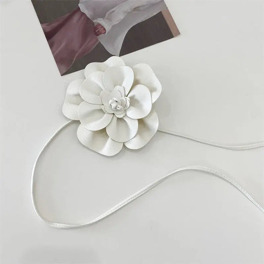 Floral PU Waist Belt