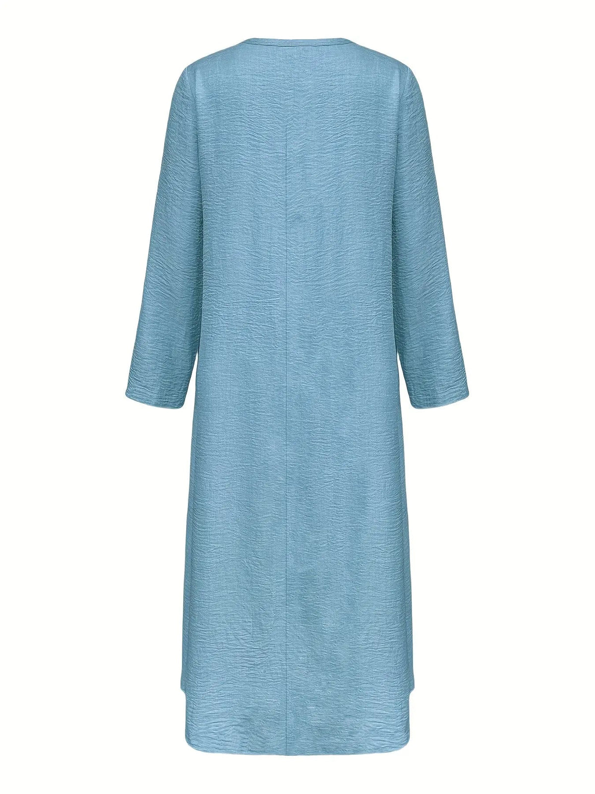 Loose-Fit V-Neck A-Line Dress