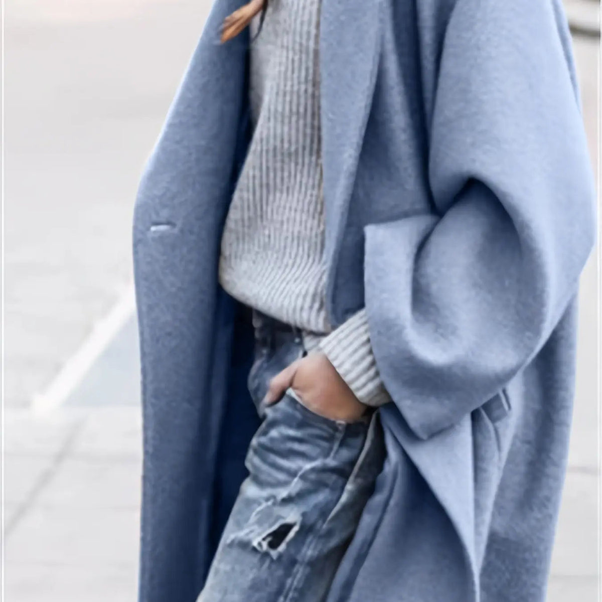 Winter Blue Bliss: Warmth Meets Chic Style