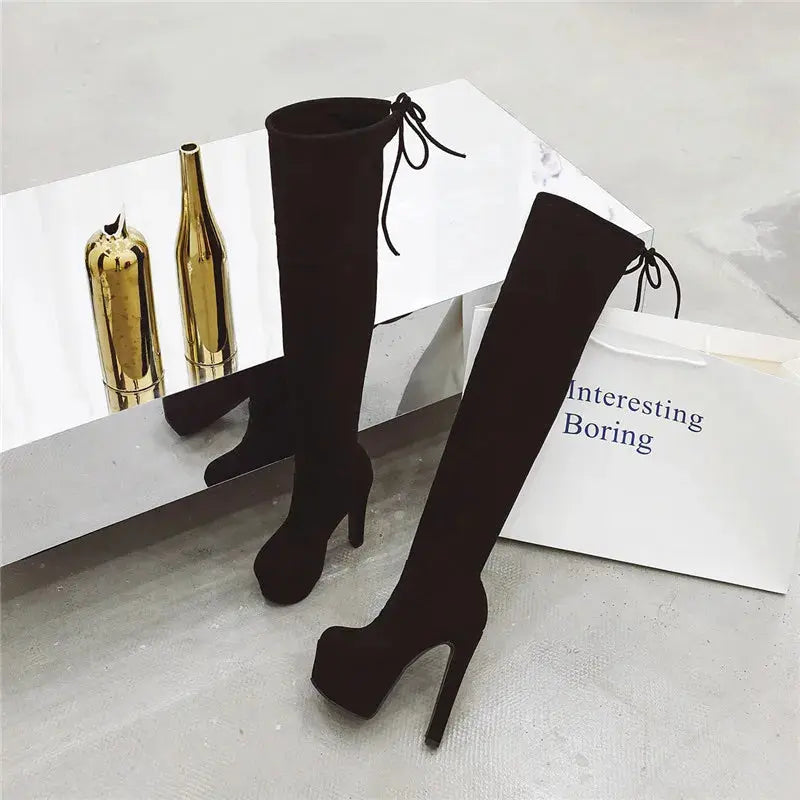 Thigh-High Boots - Over-the-Knee Stiletto Boots