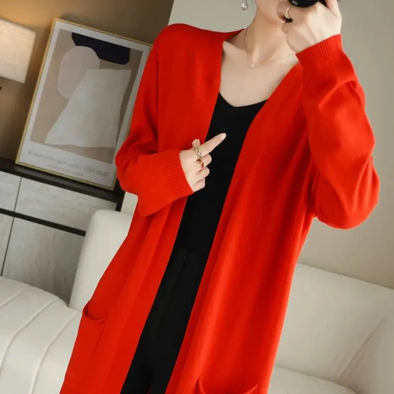 Women's Open-Front Knit Cardigan