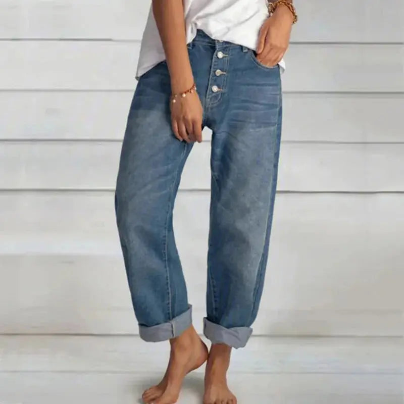 Sunlit Mornings Wide-Leg Jeans: Breathe and Flow