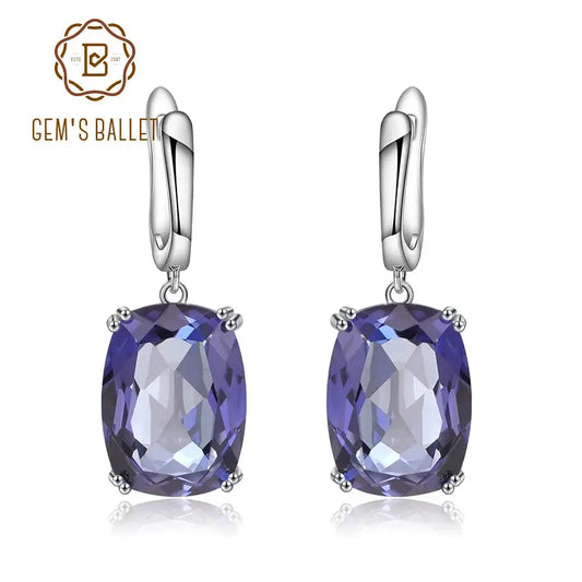 Mystic Quartz Sterling Silver Drop Earrings