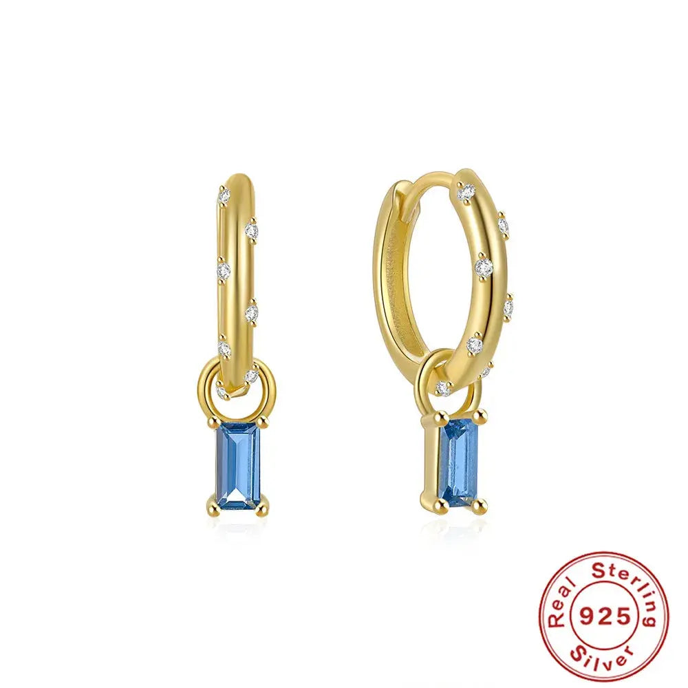 Captivate with Silver Zircon Drop Earrings