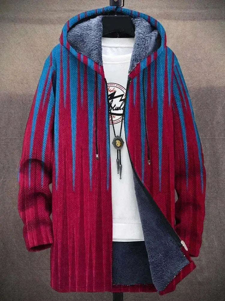 Gradient Graphic Winter Coat
