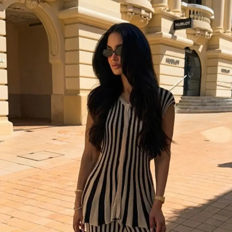 Striped Knit Separates & Set