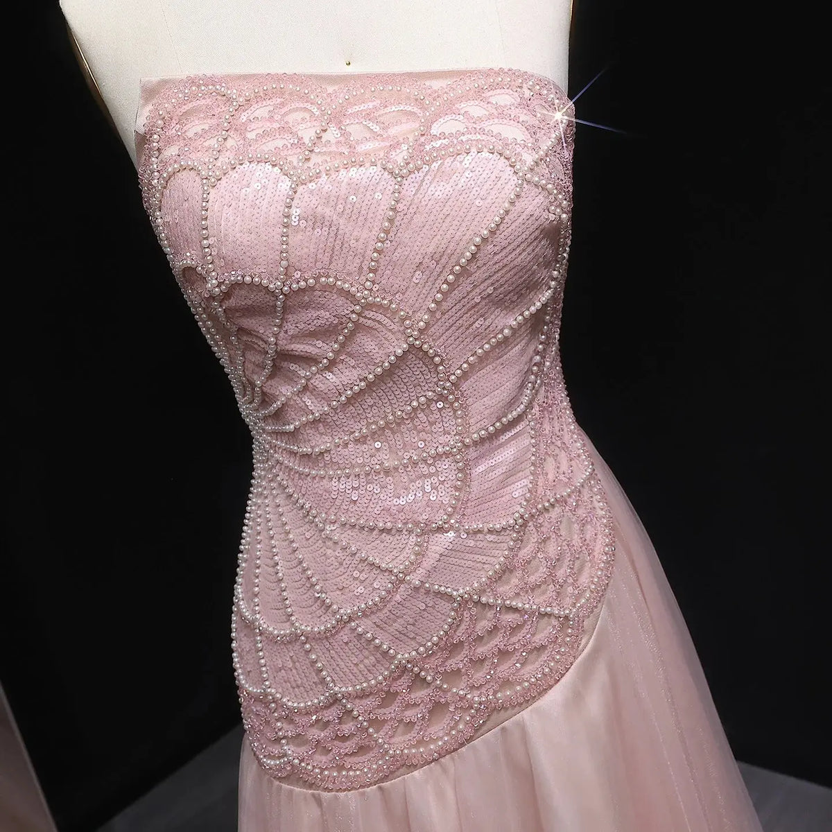Enchanting Blush Gown: Turn Heads at Every Gala