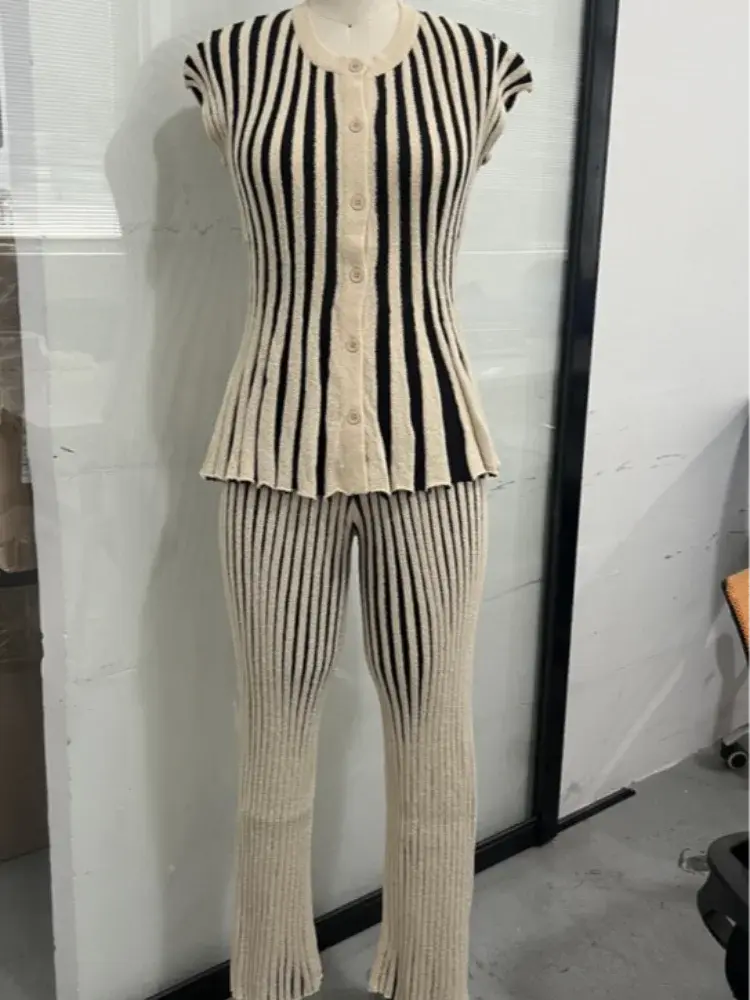 Striped Knit Separates & Set