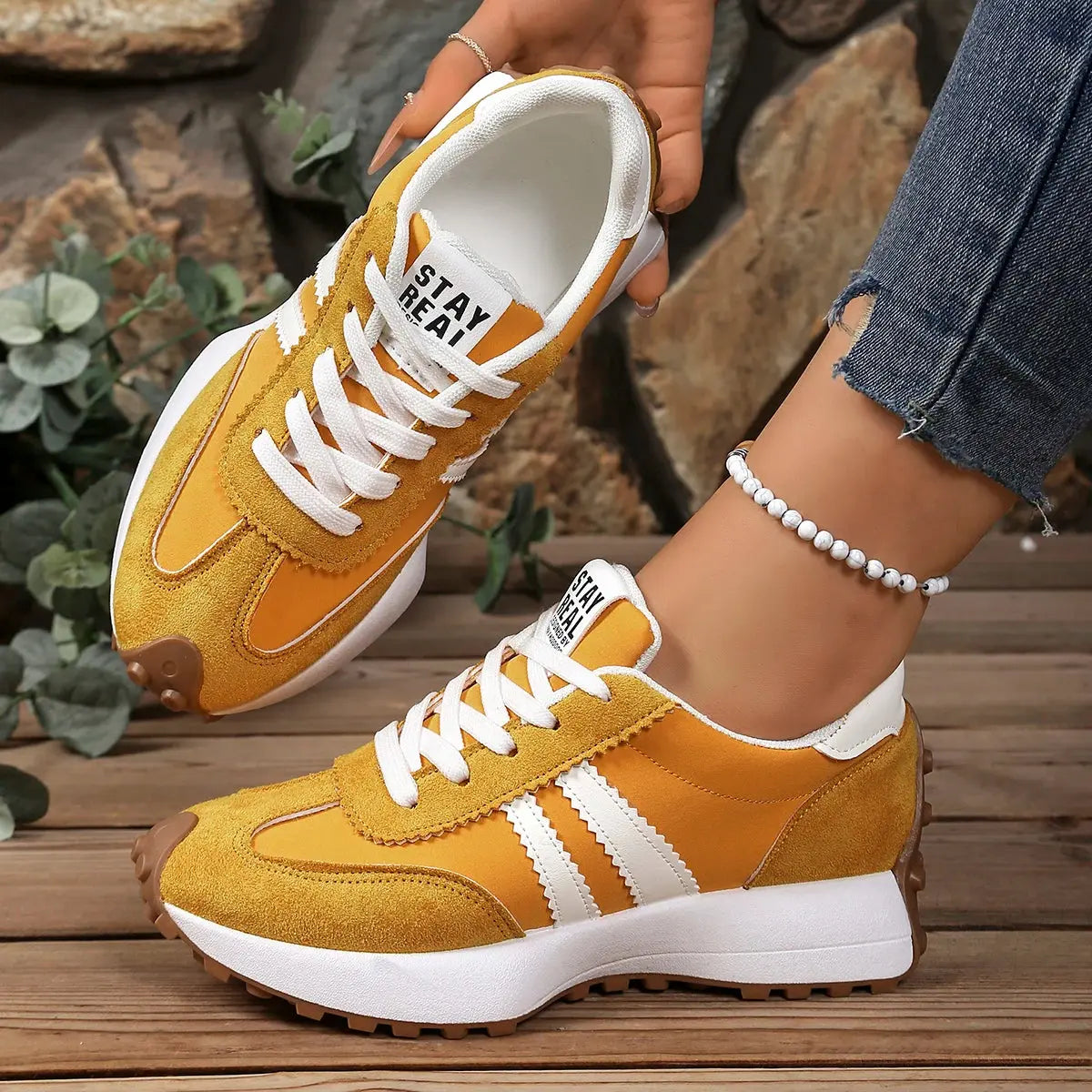 Casual Lace-Up Sneakers