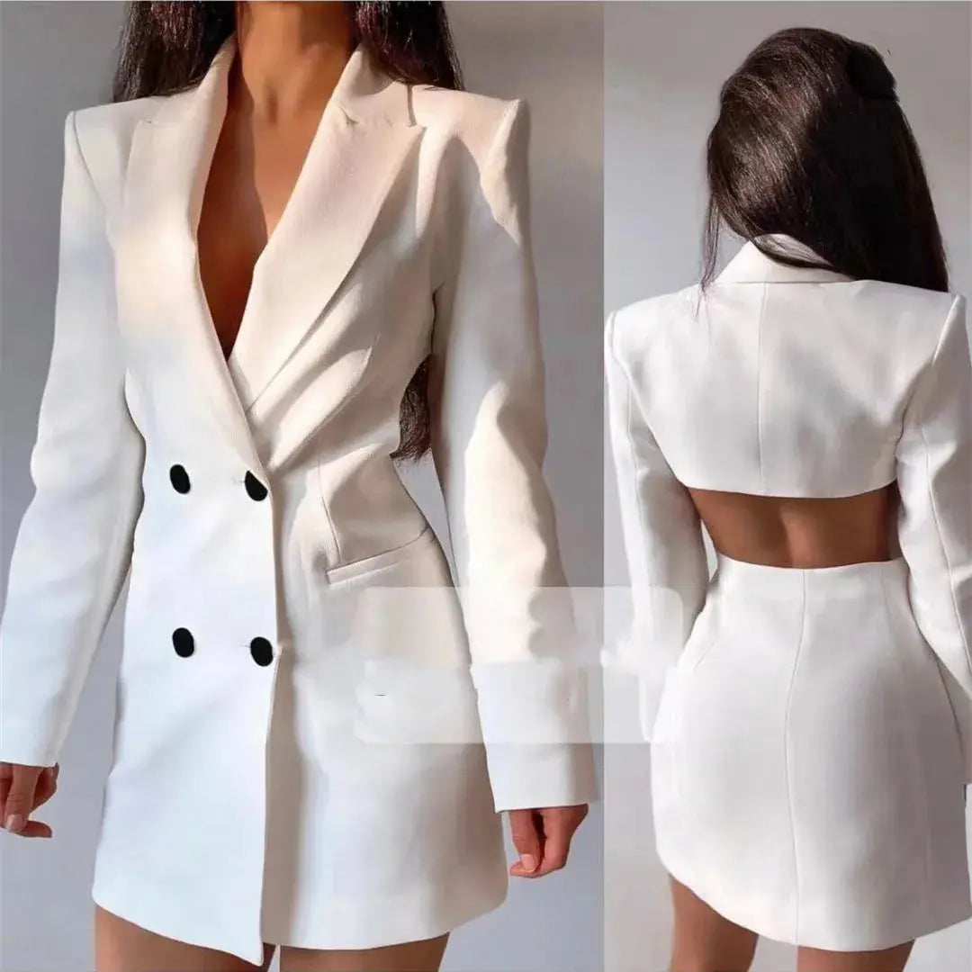 The Riviera Backless Blazer Dress