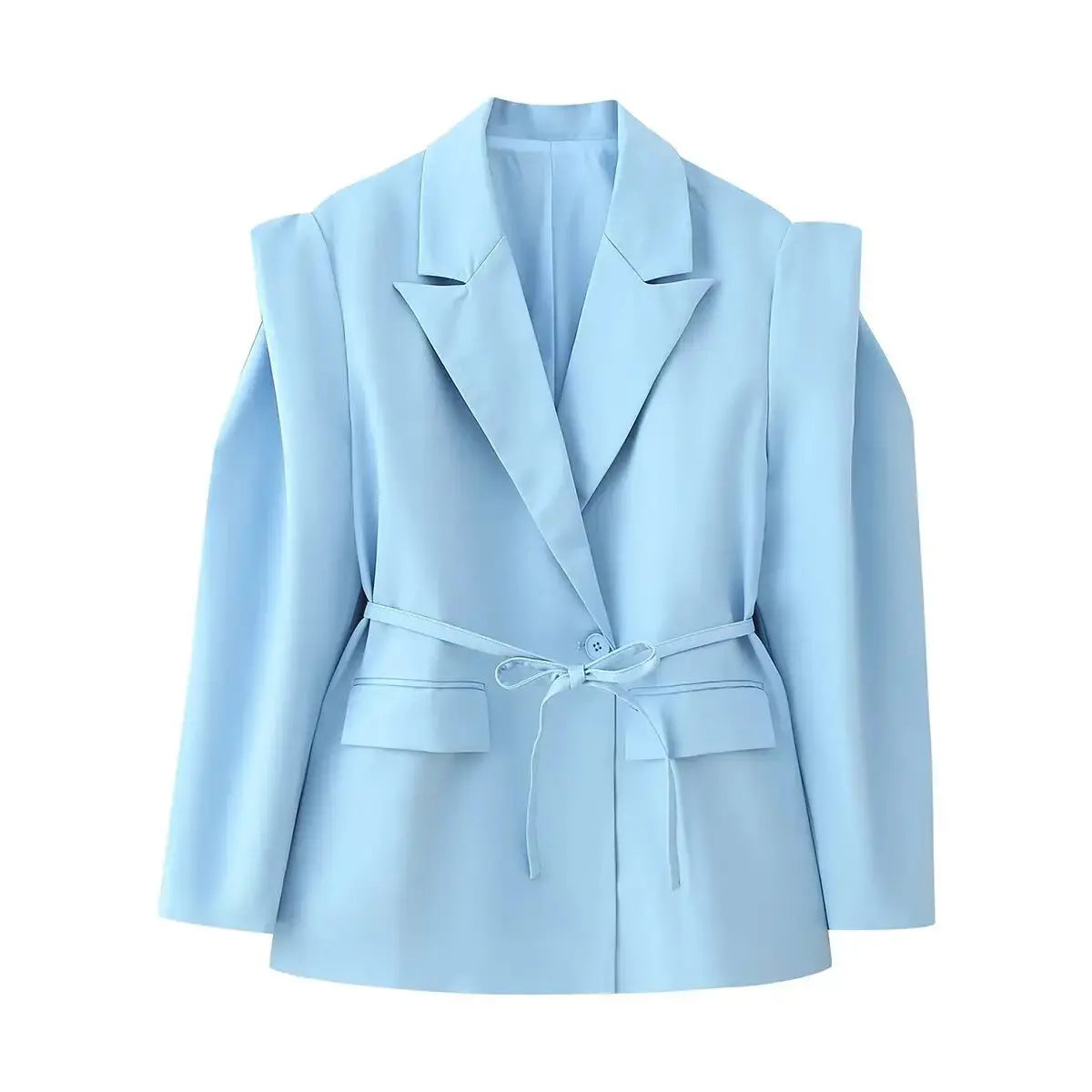 Floral Whisper Belted Jacket