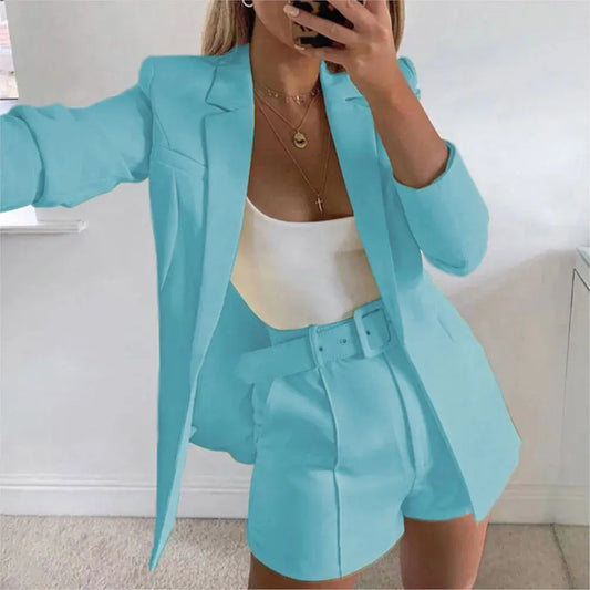 Chic Blazer & Shorts Set