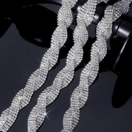Captivate with Sparkle: Rhinestone Trim for Luxe Creations