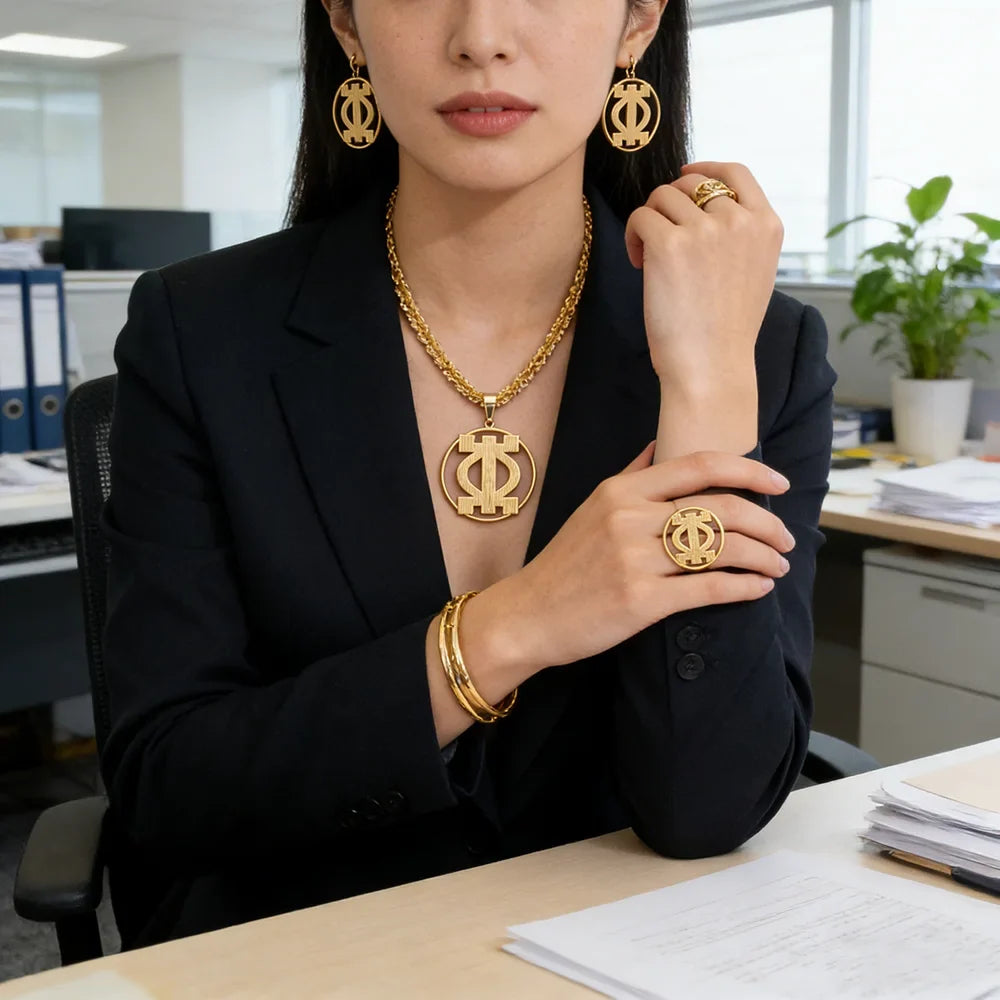 Gold-Tone 4-Piece Jewelry Set