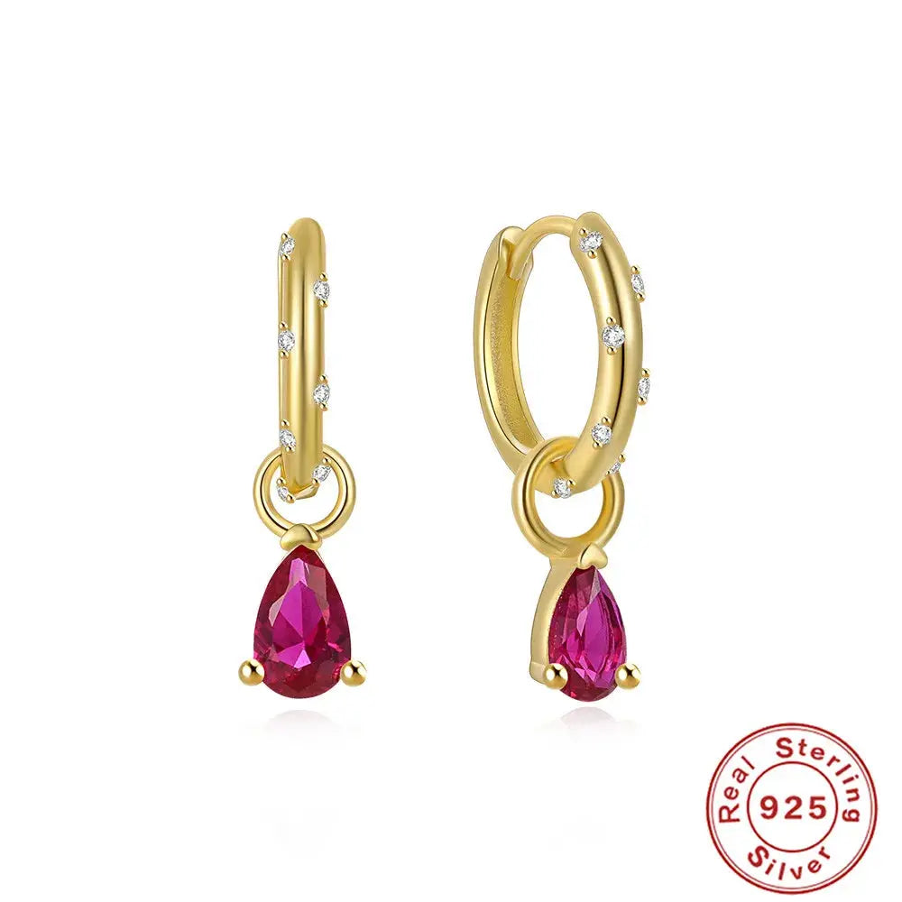 Captivate with Silver Zircon Drop Earrings