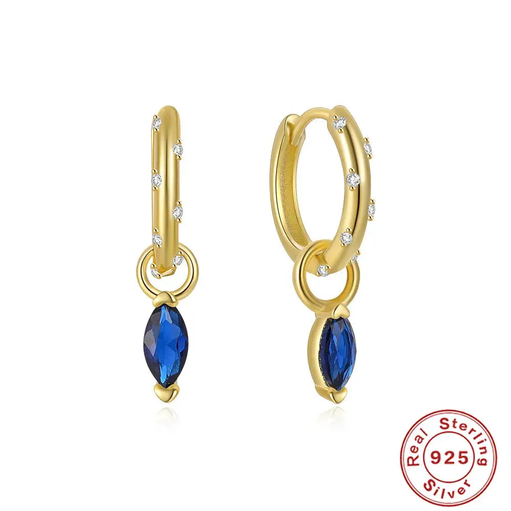 Captivate with Silver Zircon Drop Earrings
