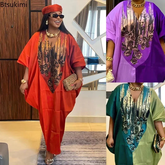 Heritage-Print Patchwork Abaya