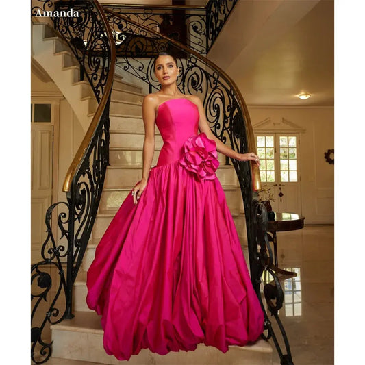 3D Floral Tulle Mermaid Gown