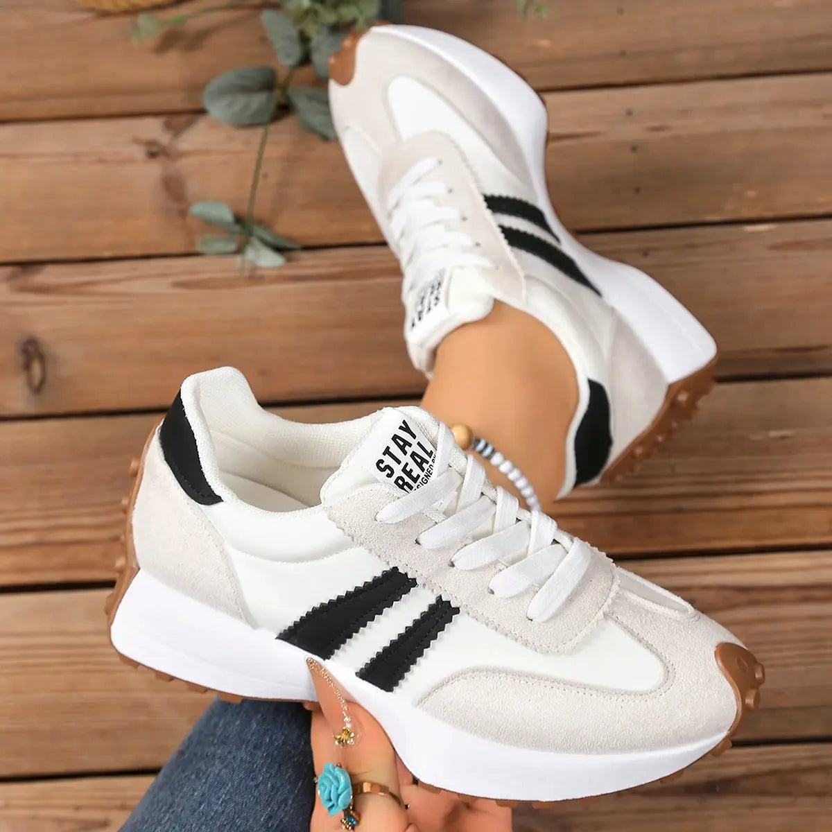 Casual Lace-Up Sneakers