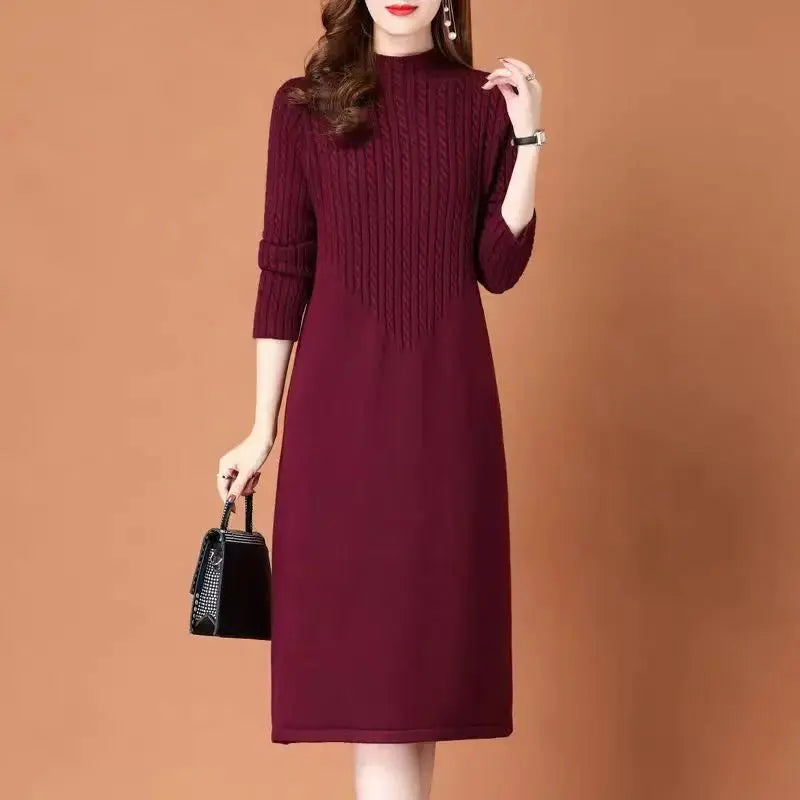 Cozy Elegance Knit Dress