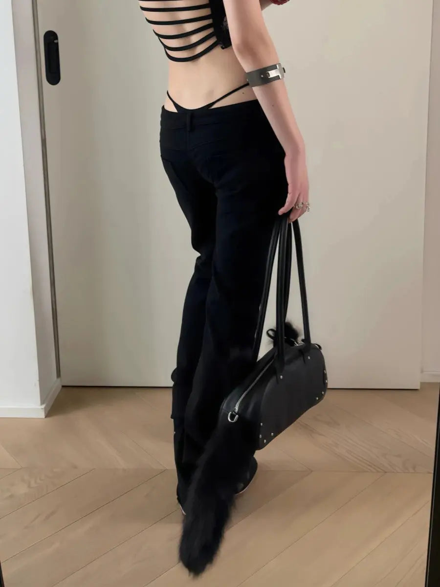 Midnight Whisper High-Stretch Flared Jeans
