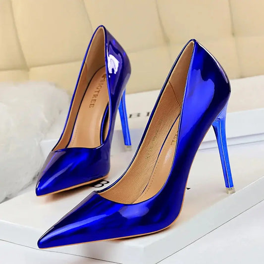 Captivate the Room in Lustrous Stiletto Pumps