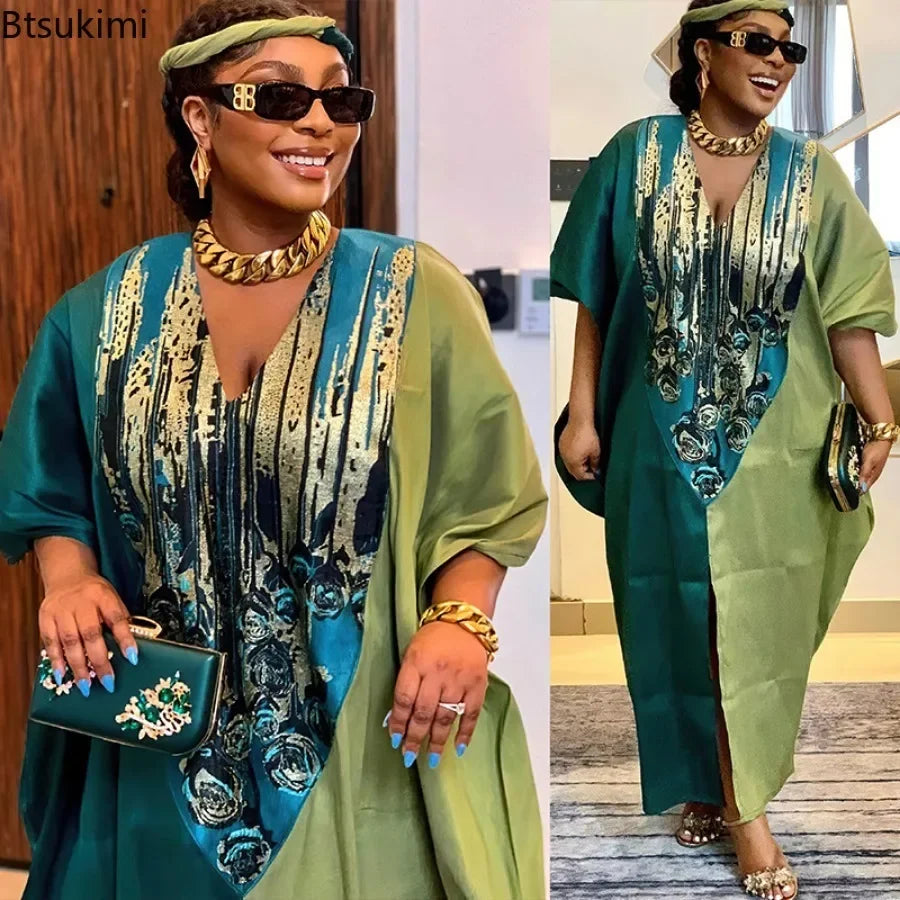 Heritage-Print Patchwork Abaya