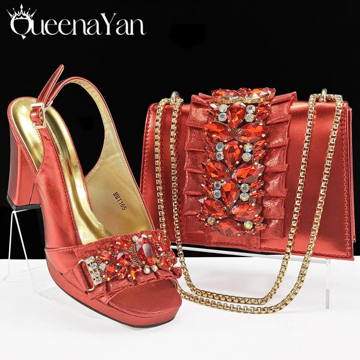 Enchanting Emerald Heels & Bag Set: Radiate Confidence