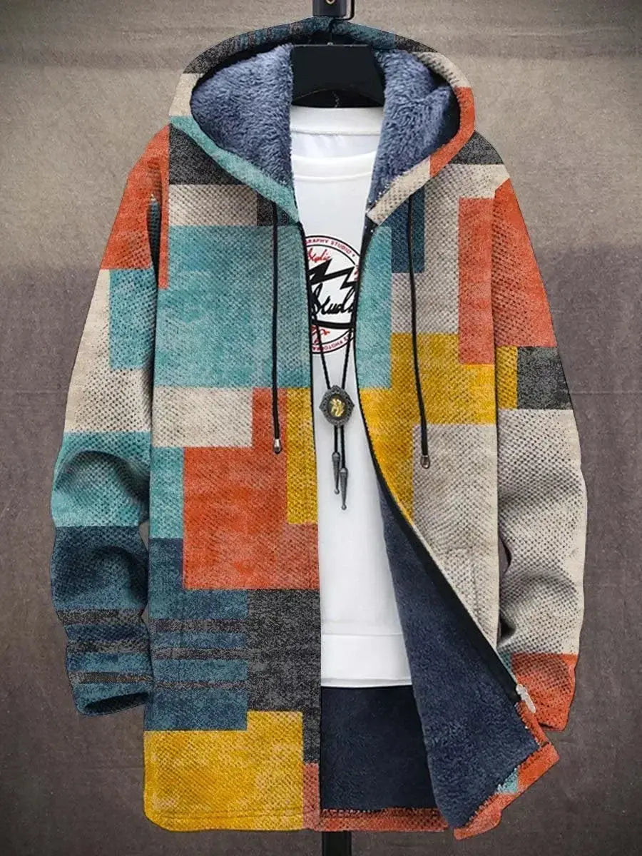 Gradient Graphic Winter Coat