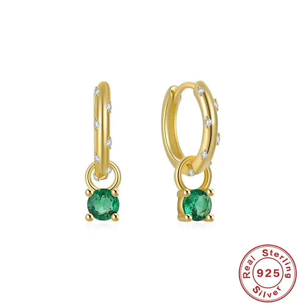 Captivate with Silver Zircon Drop Earrings