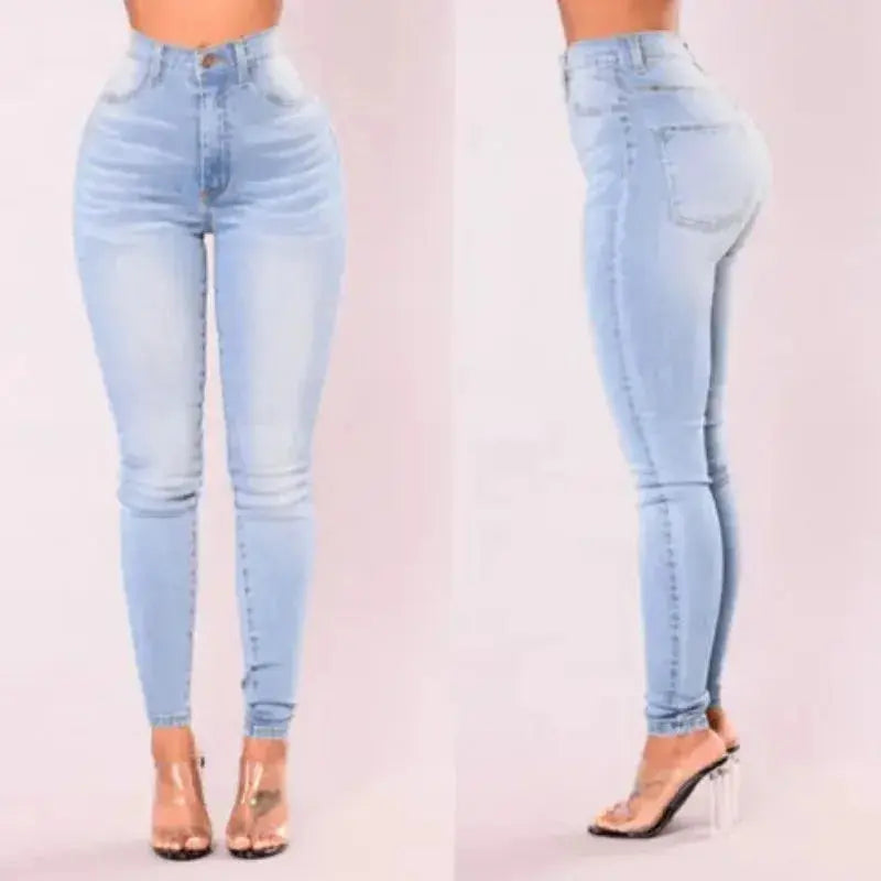 High-Waist Skinny Jeans