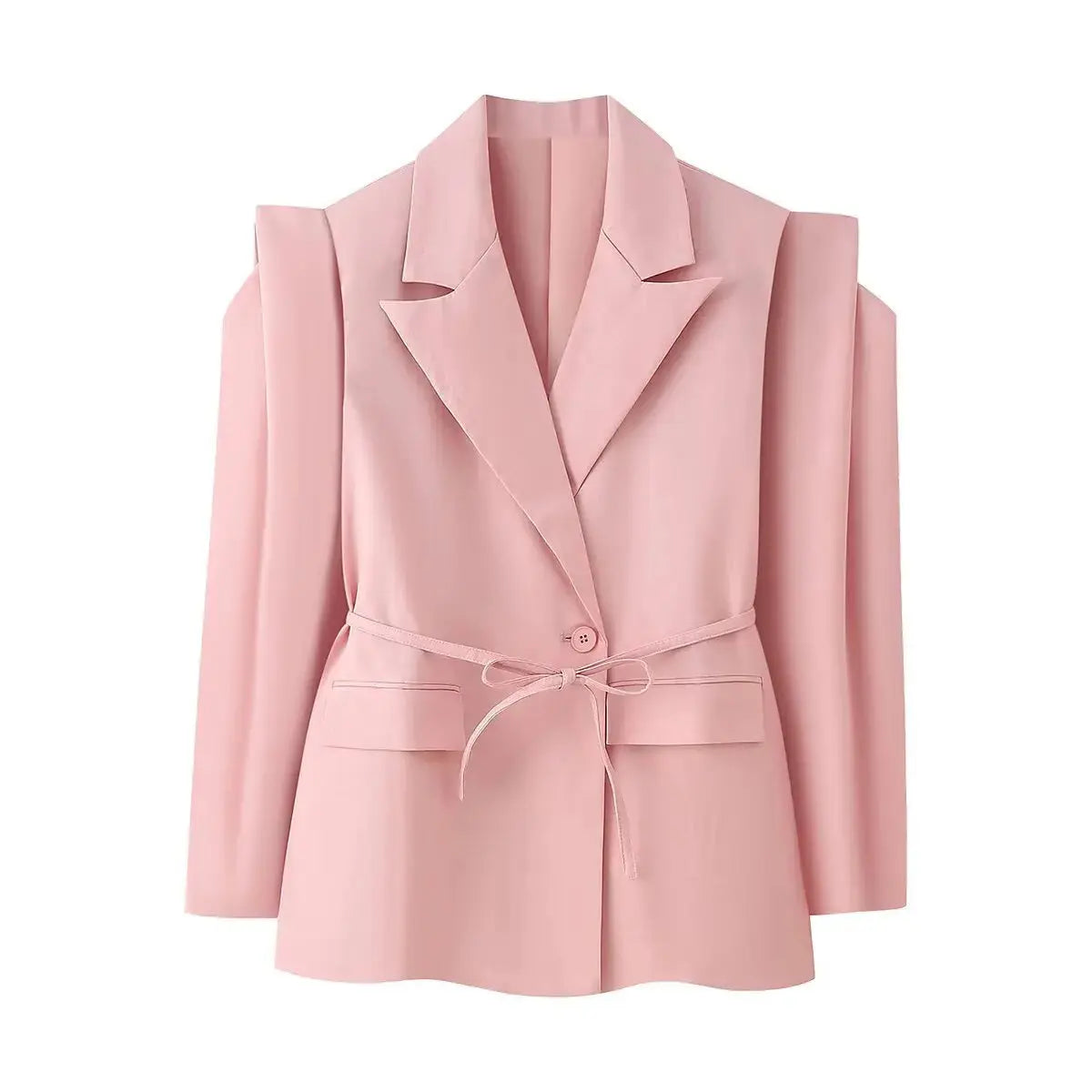 Floral Whisper Belted Jacket