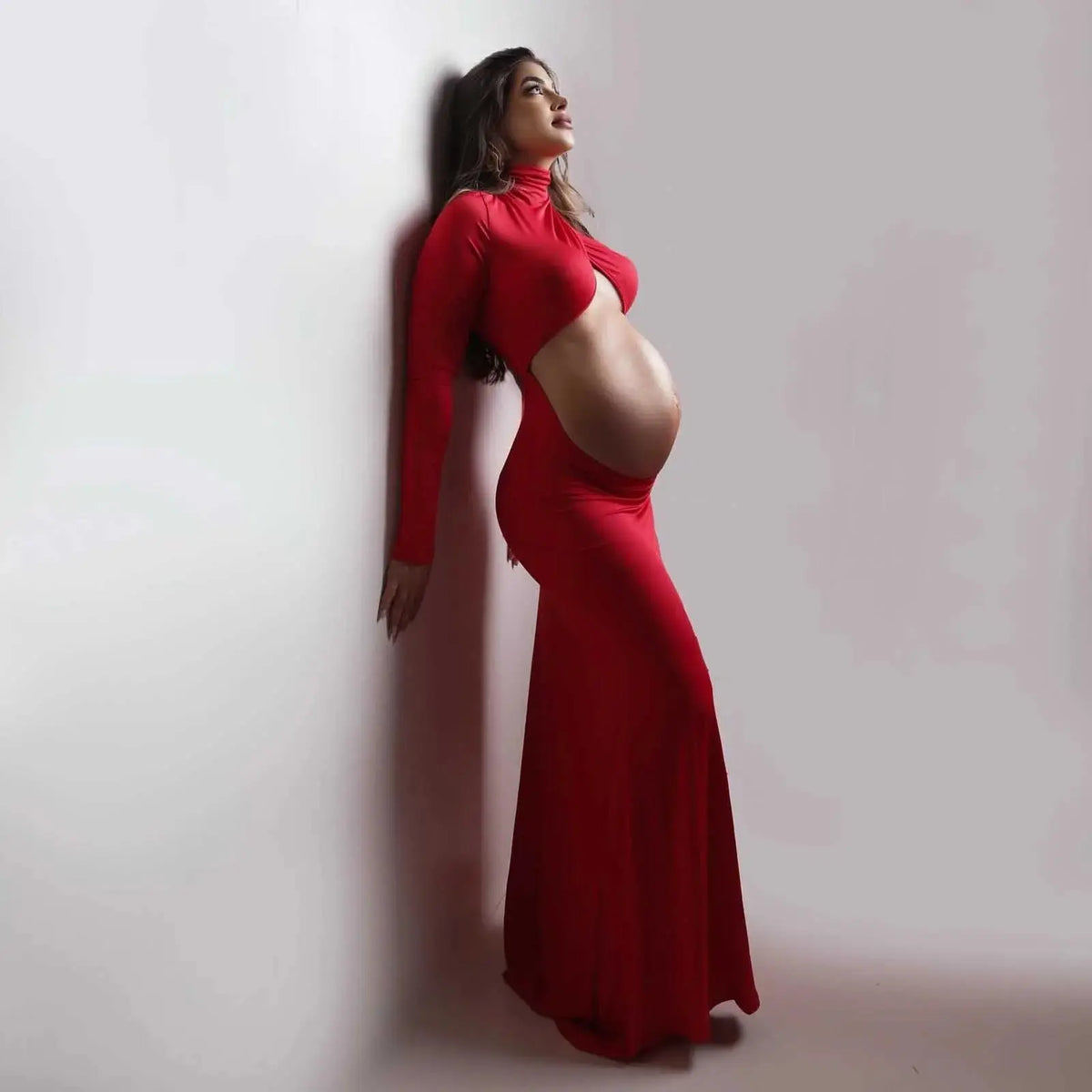 Sweetheart Floor-Length Maternity Gown