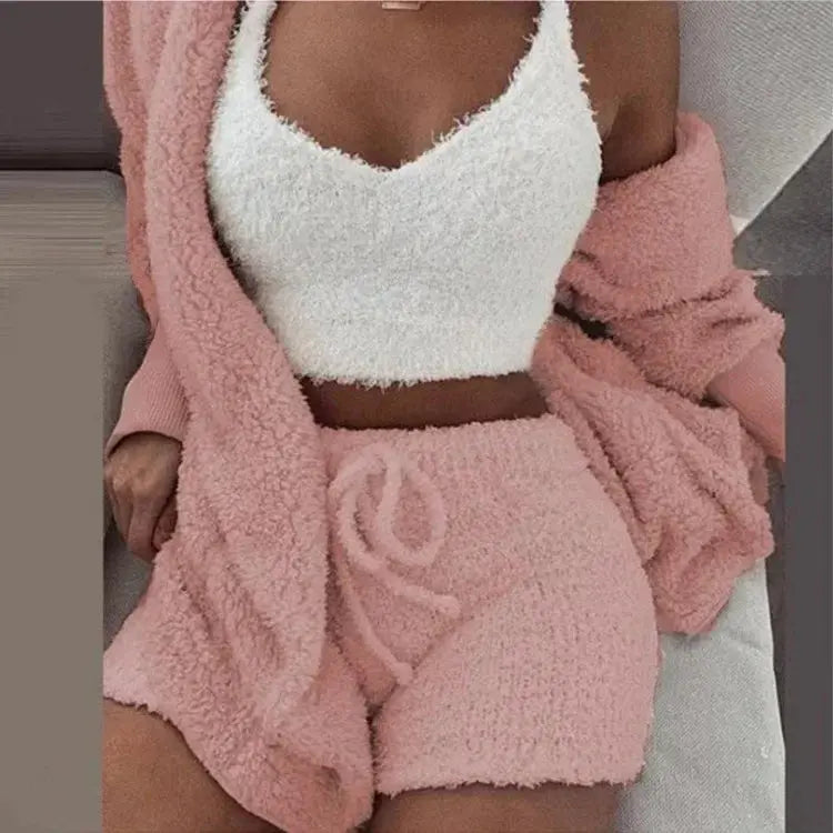 Plush Two-Piece Pajama Set