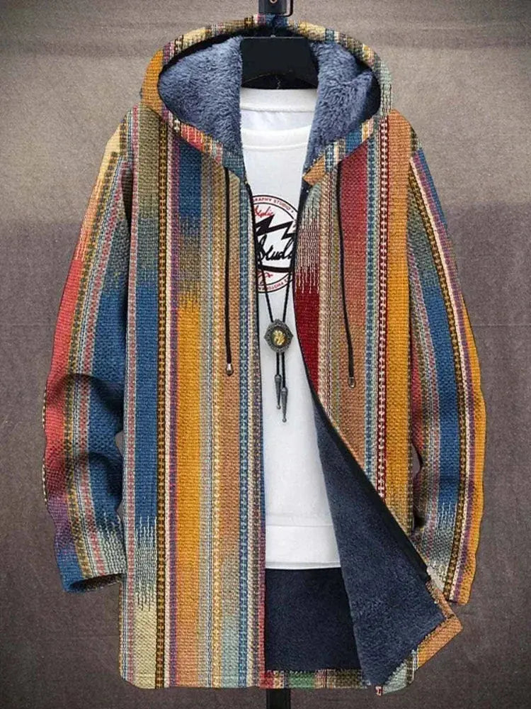 Gradient Graphic Winter Coat