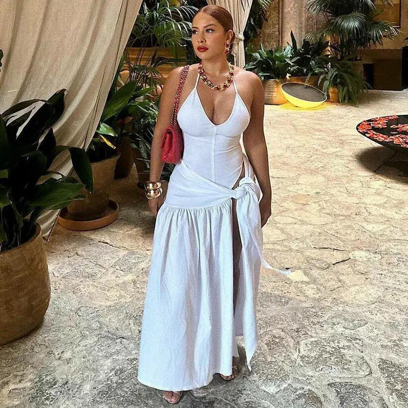 Sunset Soirées Await in This Chic Backless Ensemble