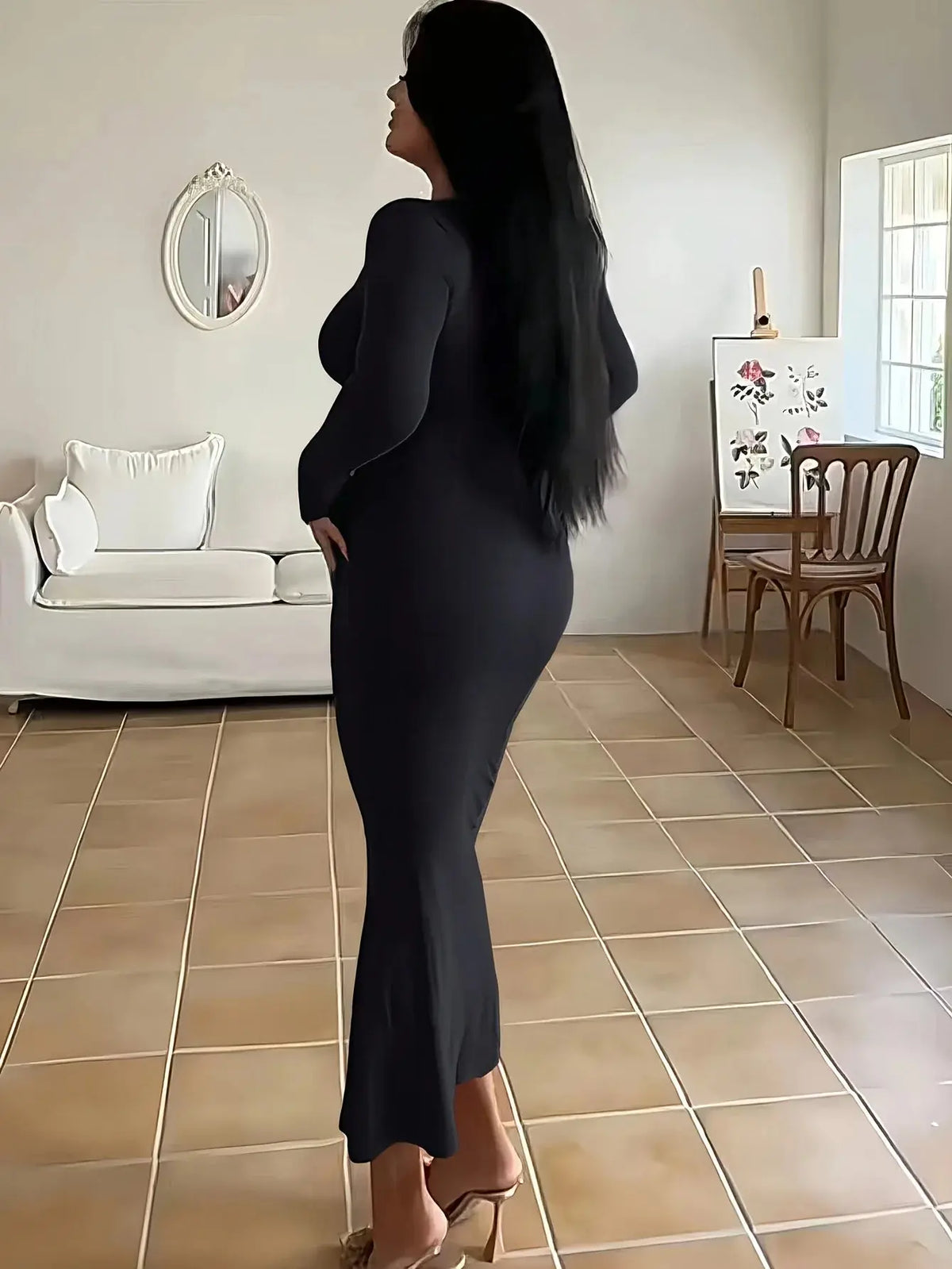 Midnight Whisper Strapless Fishtail Dress