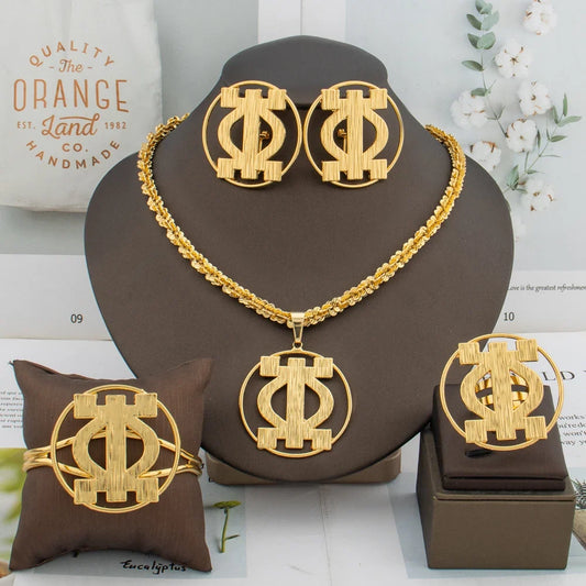 Gold-Tone 4-Piece Jewelry Set