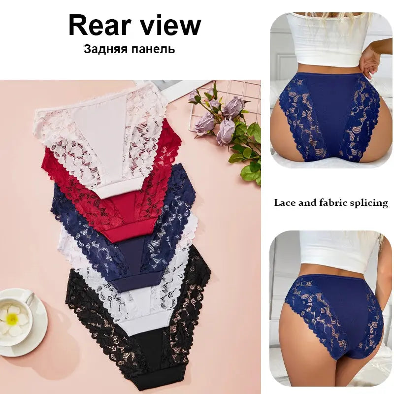 High-Waist Lace Briefs: Feel Confident & Comfortable