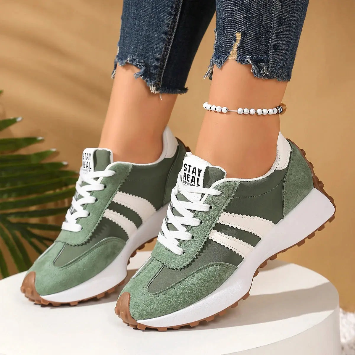 Casual Lace-Up Sneakers