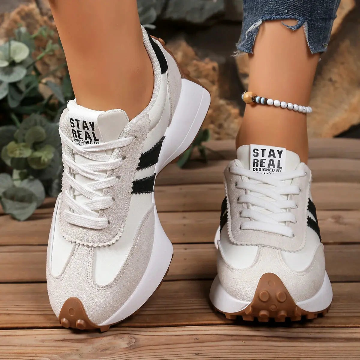 Casual Lace-Up Sneakers