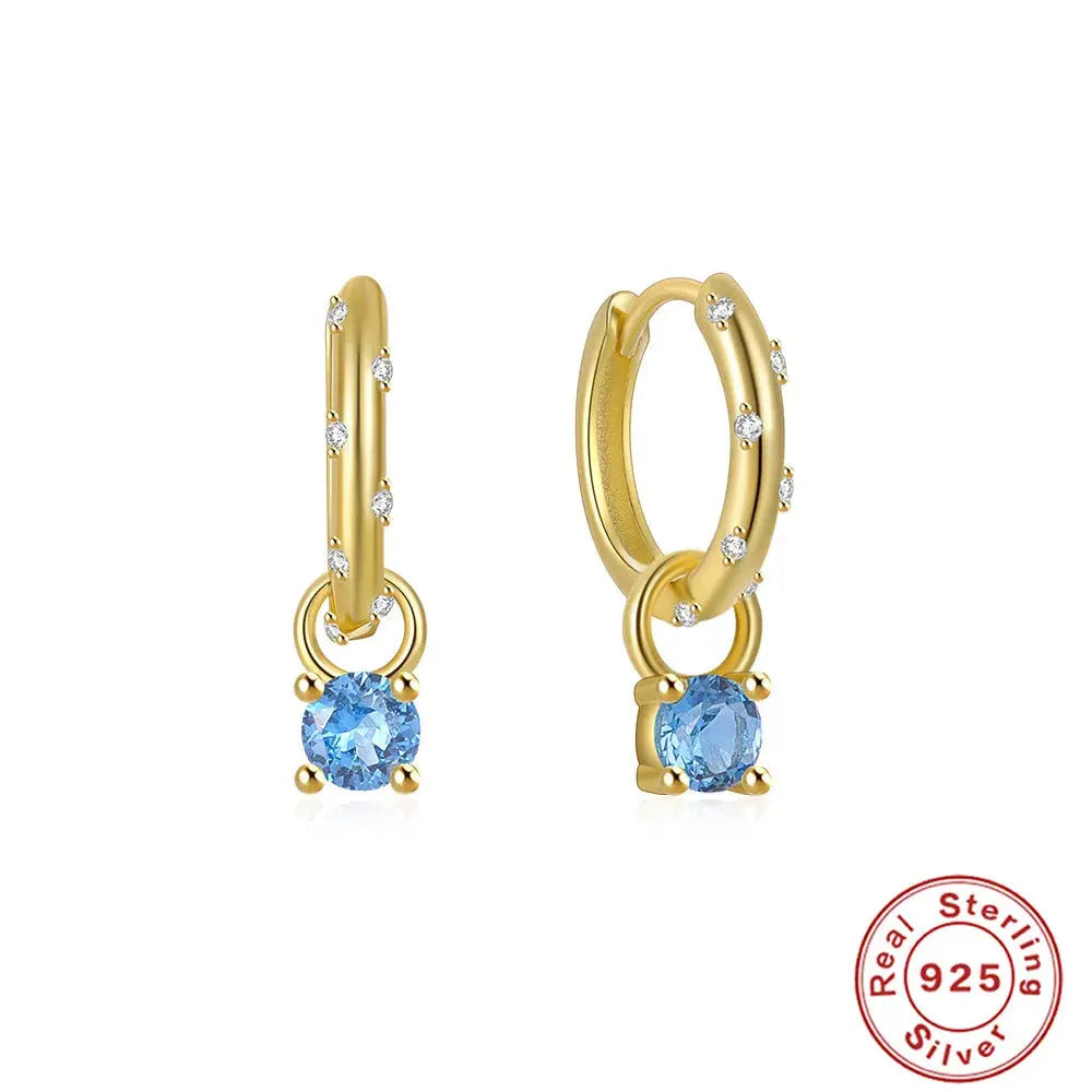 Captivate with Silver Zircon Drop Earrings