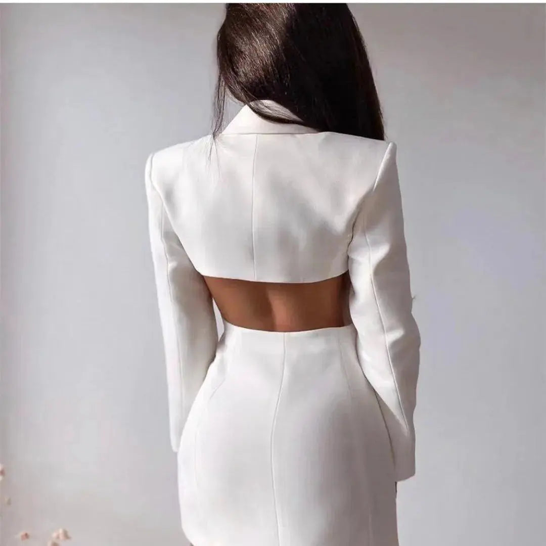 The Riviera Backless Blazer Dress