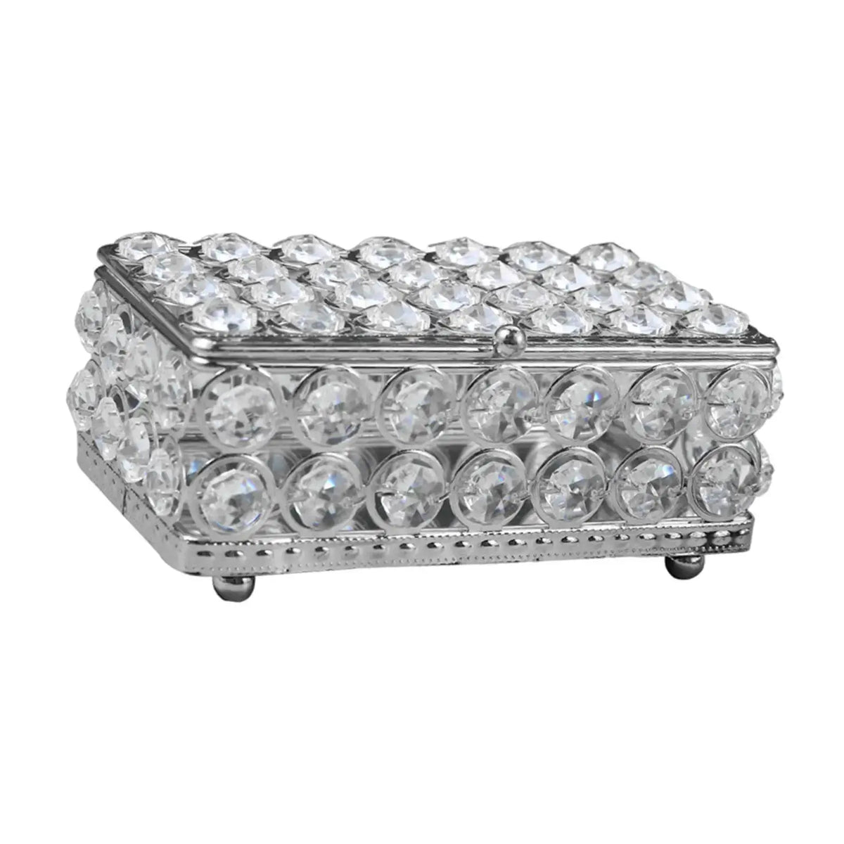 Mirrored Metal Jewelry & Keepsake Box