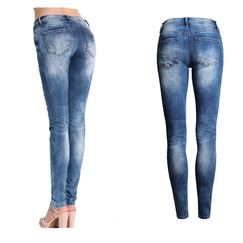 Redefine Casual: Ripped Jeans with Timeless Appeal